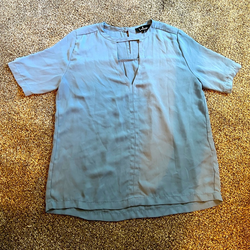 Lulus Casual Blue Blouse